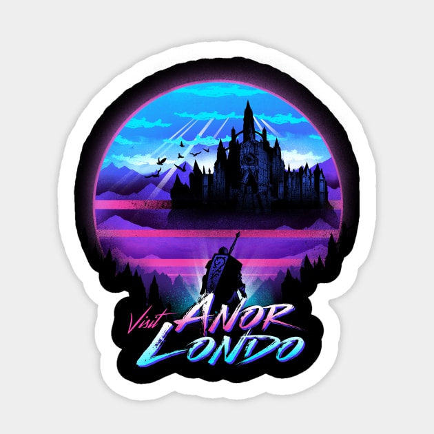 Visit Anor Londo Sticker by DANDINGEROZZ